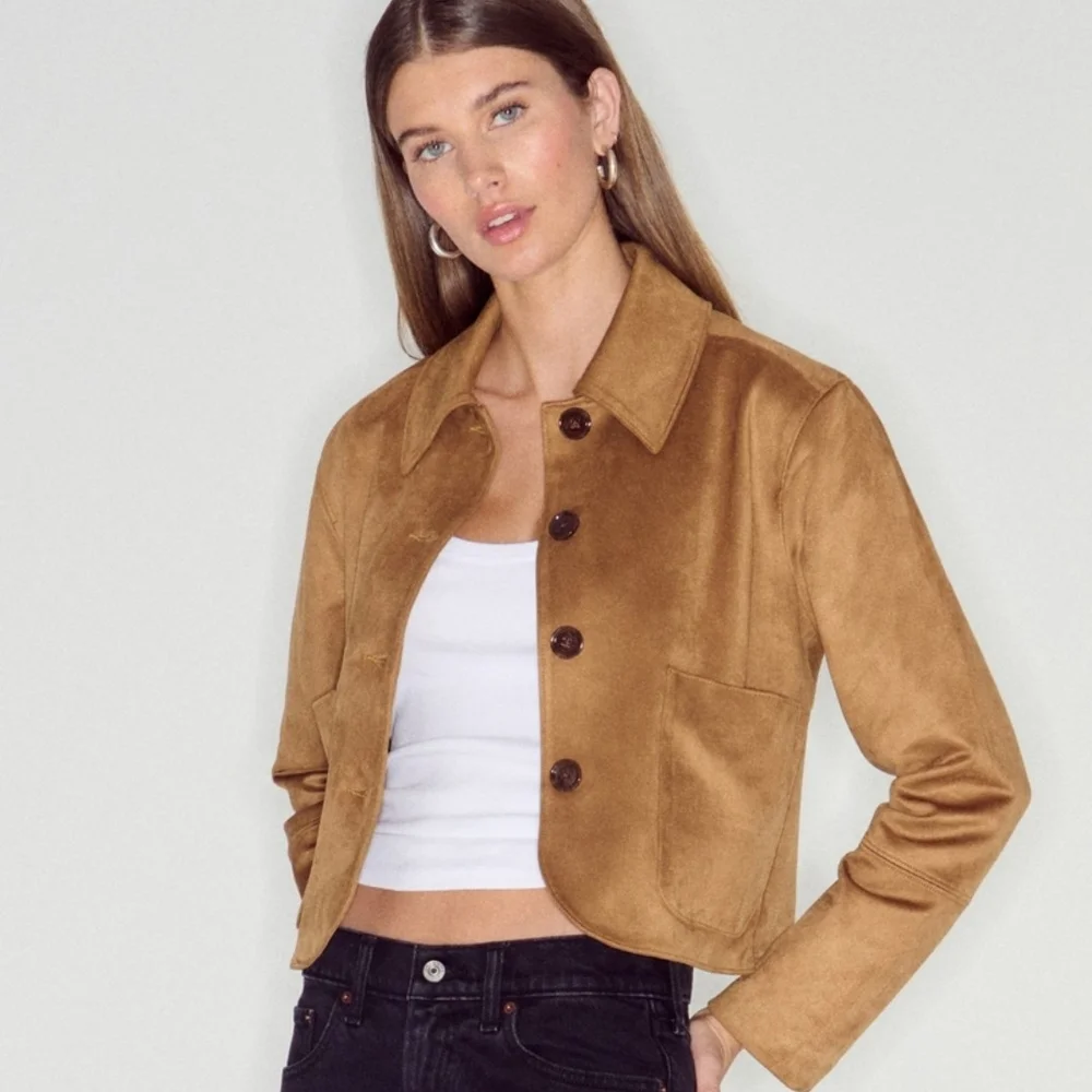 Women's Tan Jacket - Picture 4 of 5